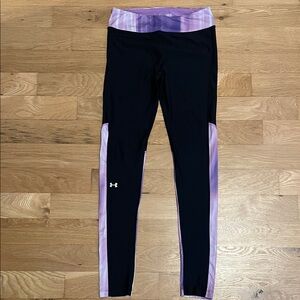 Under Armour Black and Lavender Leggings